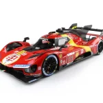 Ferrari 499P Team Ferrari AF Corse 51 24h Le Mans győztes 2023 A.P. Guidi - J. Calado - A. Giovinazzi (vitrinnel) Limitált Különleges ajánlat